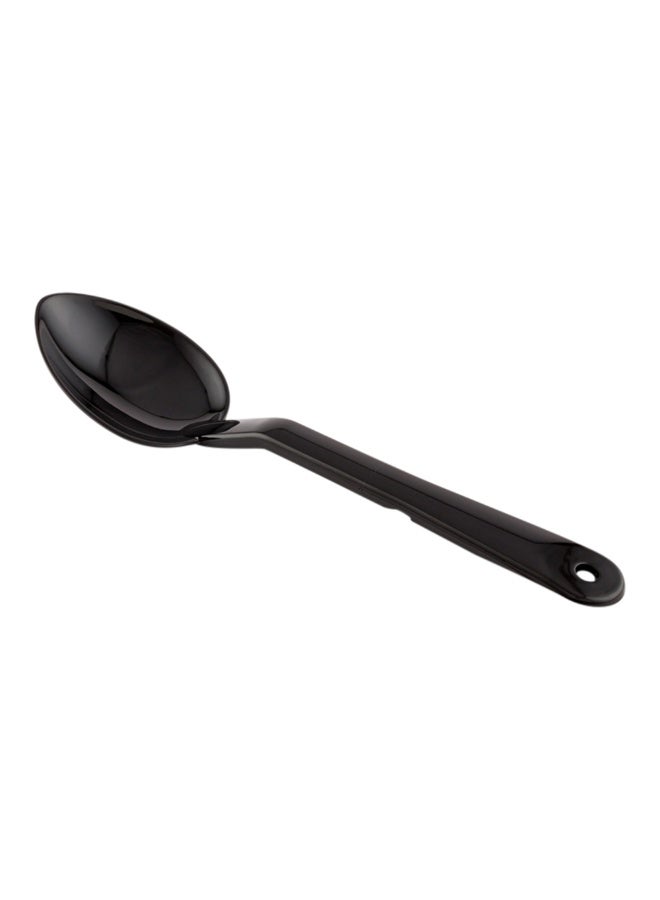 Restaurantware 11 Inch Serving Spoon, 1 Solid Catering Spoon - Polished, Dishwasher-Safe, Black Plastic Buffet Spoon, Reusable, Serving Utensil For Parties, Catering, Banquets, or Homes - Image 1
