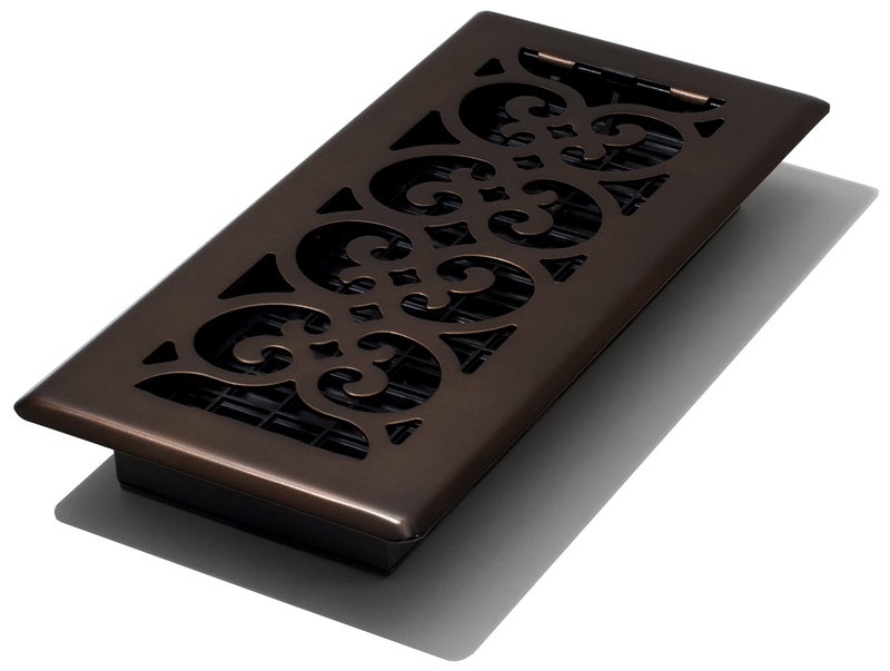 Decor Grates SPH410RB Floor Register 4x10 Rubbed Bronze Finish