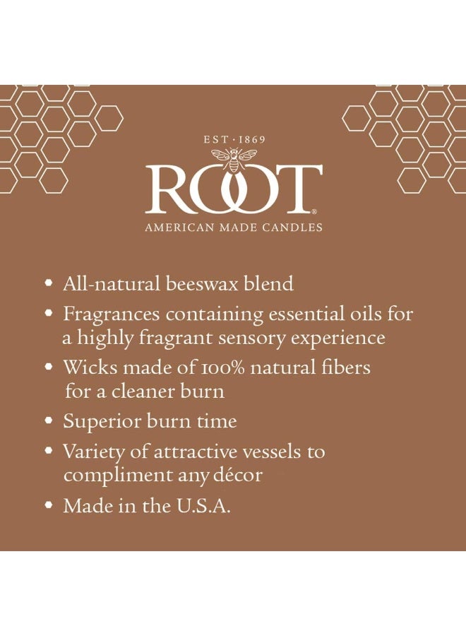 Root Candles 887041 Honeycomb Veriglass Scented Beeswax Blend Candle Large Tangerine Lemongrass - Image 3