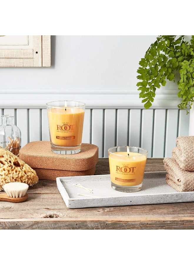 Root Candles 887041 Honeycomb Veriglass Scented Beeswax Blend Candle Large Tangerine Lemongrass - Image 5