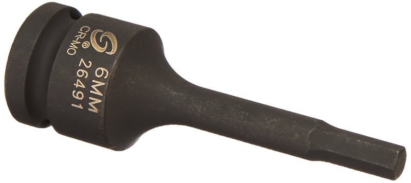 SUNEX TOOLS 26491 12Inch Drive 6mm Hex Impact Socket
