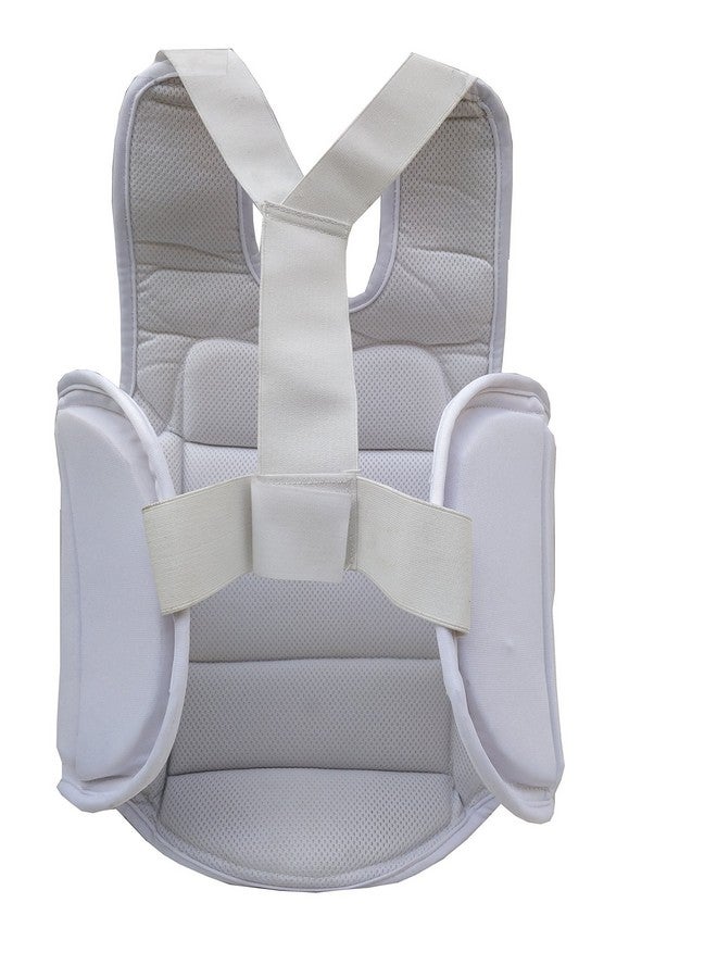IWIN Chestguardwt PU Karate Chest Guard (White) - Image 1