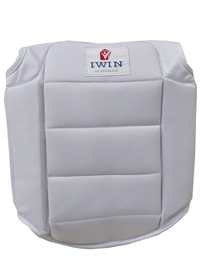 IWIN Chestguardwt PU Karate Chest Guard (White) - Image 3