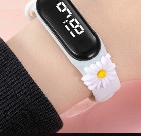 Crayon Shin-chan LED Waterproof Kids Watch White-Daisy