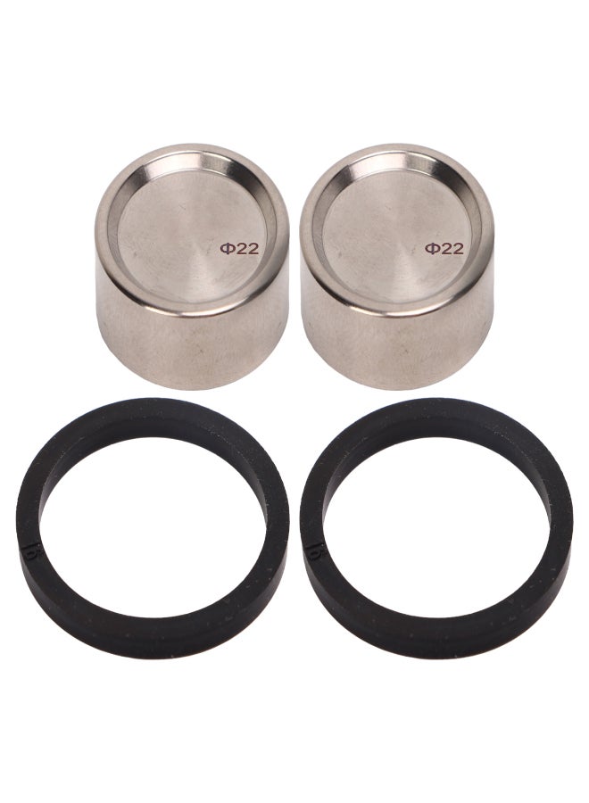 ريسك قطعتان من مكابس فرامل قرصية للدراجات الهوائية، مصنوعة من سبائك التيتانيوم، بديلة لمكابس دراجات الطرق الجبلية والجبلية، متوافقة مع طرازات XT وSLX وXTR. - Image 1