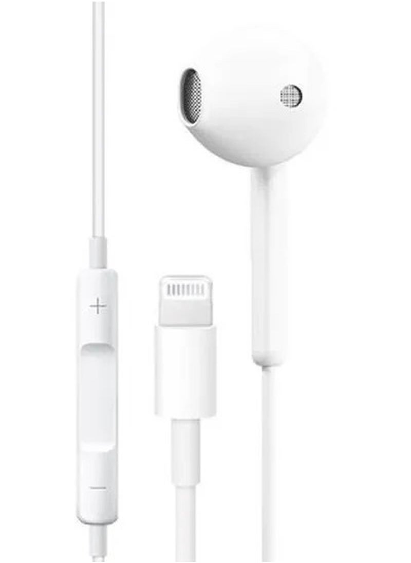 HEATS - In-Ear Earphone For Apple iPhone White - Image 1