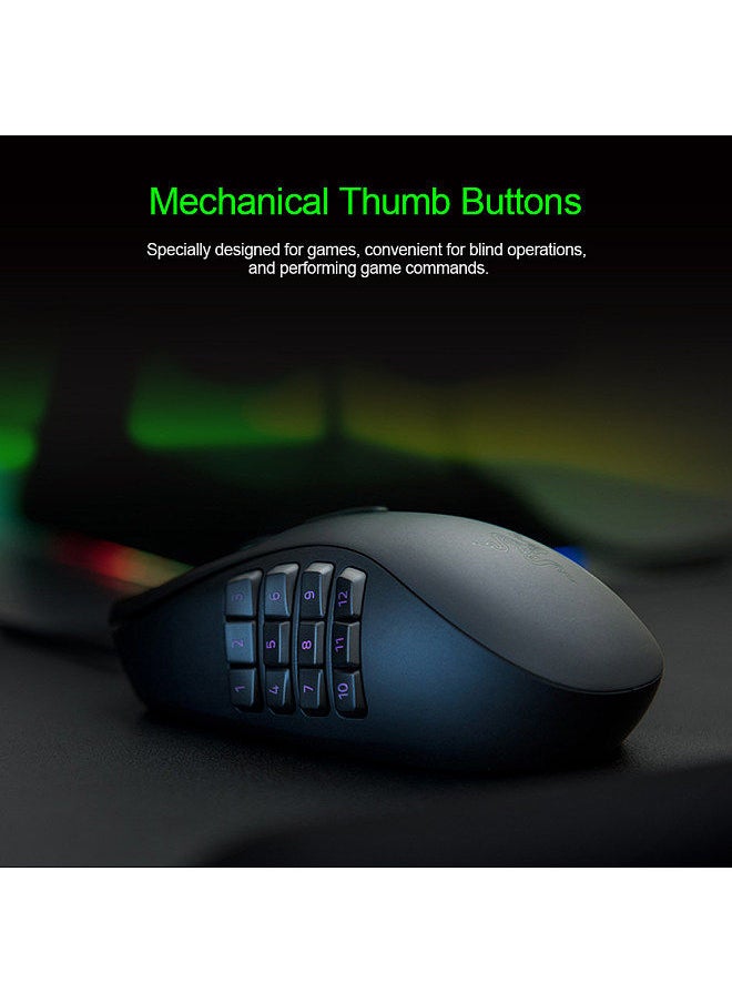 RAZER - Naga Trinity Gaming Mouse Wired Mice 16,000 DPI Optical Sensor Chroma RGB Lighting Replaceable Side Plate 2/7/12 Button Configurations Mechanical Switches - Image 1