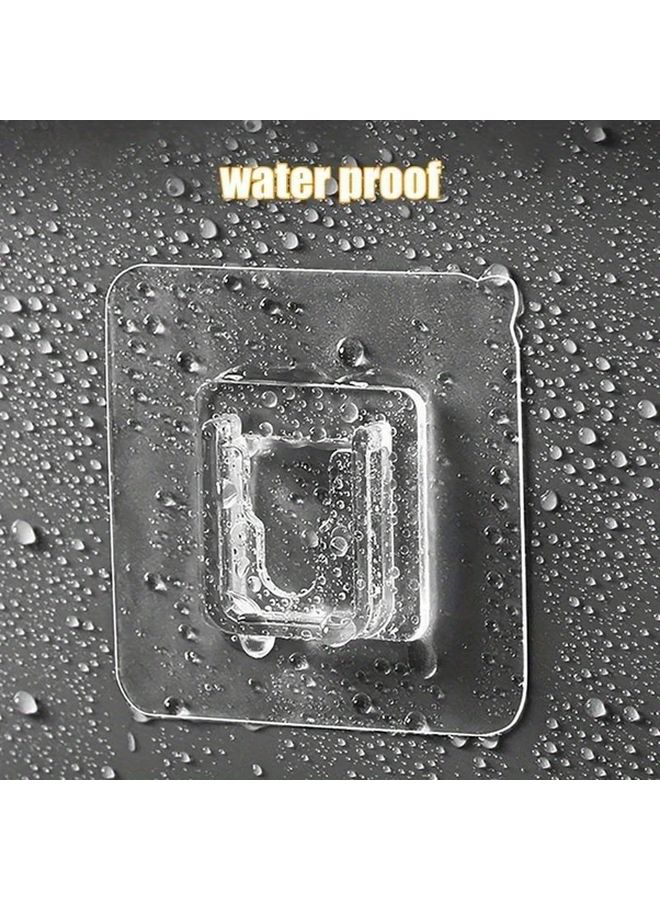 20 Pack Transparent Adhesive Wall Hooks Strong Suction Cup For Kitchen Bathroom Storage - Image 5