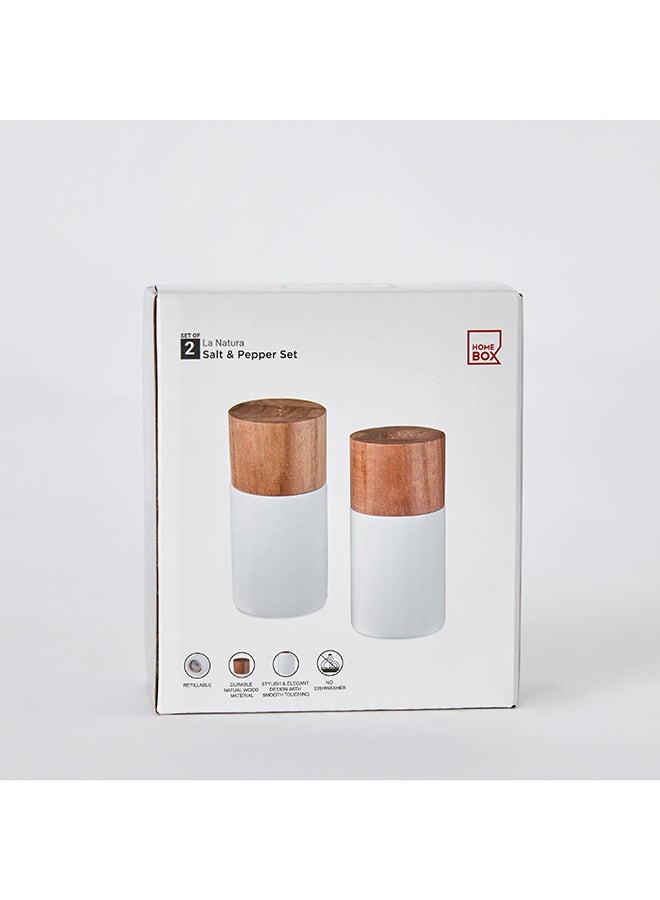 Home Box La Natura Salt and Pepper Set 10.4x5.4x12.1 cm - Image 5