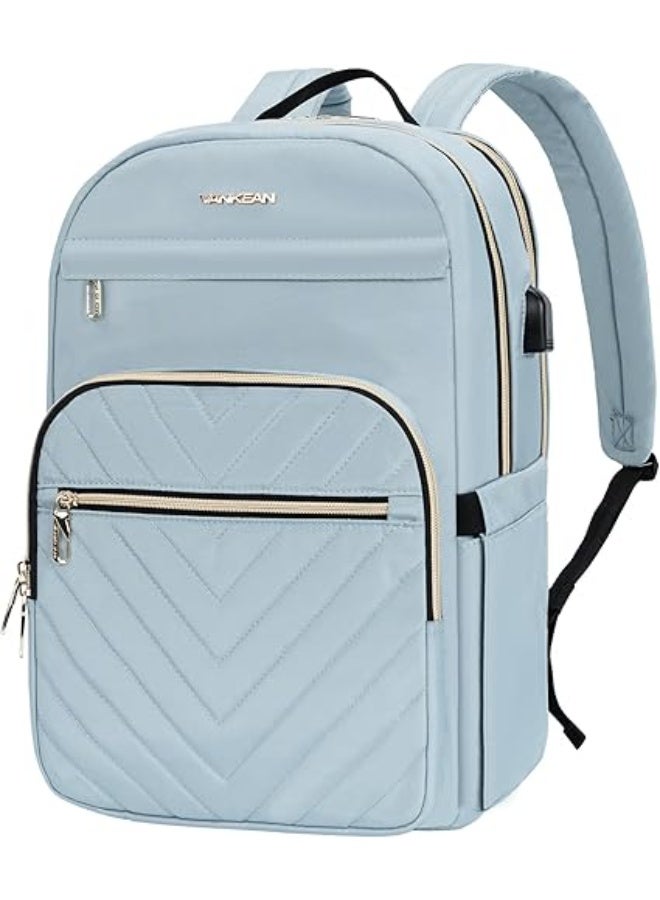 VANKEAN 15.6 Inch Laptop Backpack for Women Work Laptop Bag Stylish with USB Port - Image 1