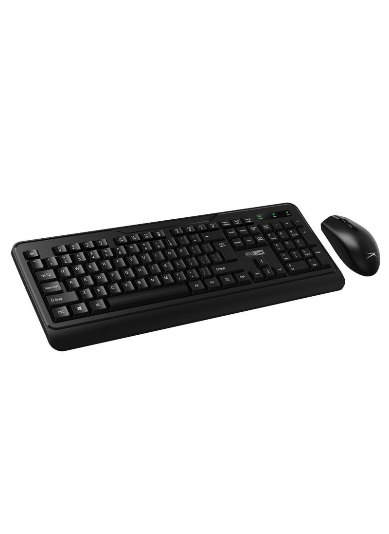 Altec Lansing ALBC6330 Wireless Keyboard and Mouse Combo 2.4G Ergonomic Computer Keyboard Mouse with USB Receiver for PC, Laptop, Desktop, 1200 DPI Silent Compact USB Mouse Keyboard Set  - Image 1