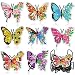Shellwei 8 Pcs Butterfly Diamond Painting Art Coasters with Holder Spring Butterfly Diamond Painting Kit Colorful DIY Crafts Coasters for Adults Beginner Gift Supplies - Image 2