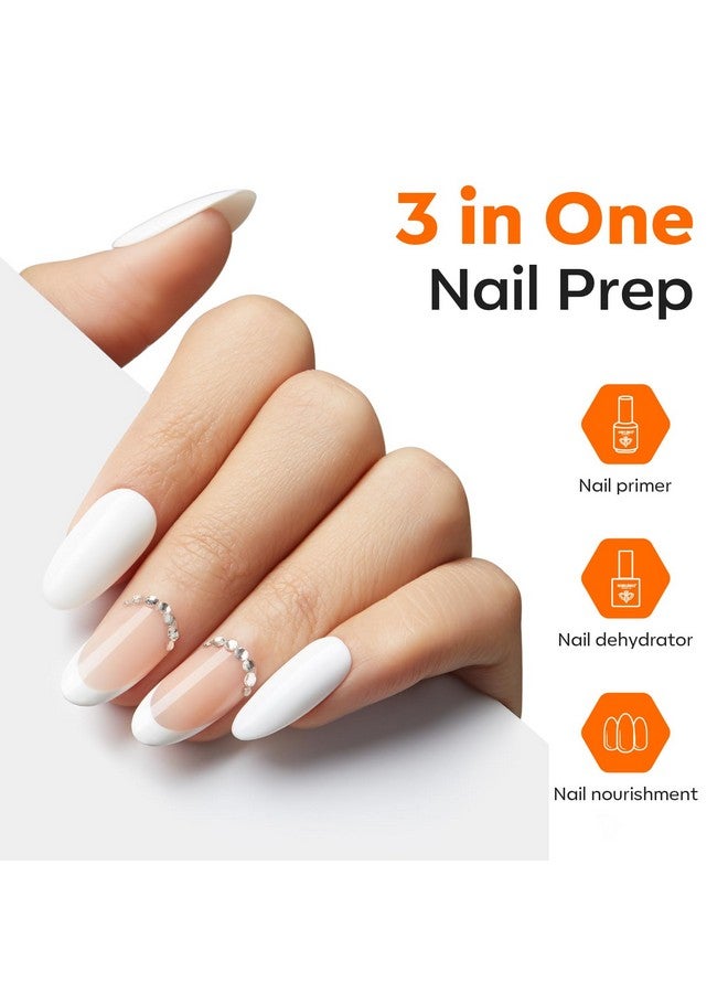 modelones 3-Function Nail Prep, 15 ml Nail Primer and Dehydrator & Nail Nourishment - Image 2