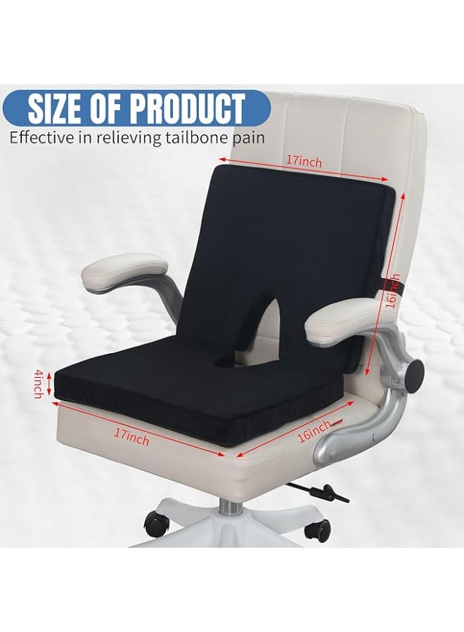 Foldable & Portable Lumbar Support Seat Cushion - Ergonomic Back Rest & Coccyx Pillow for Posture Correction & Tailbone Pain Relief - Practical for Office, Car & Travel - Image 2