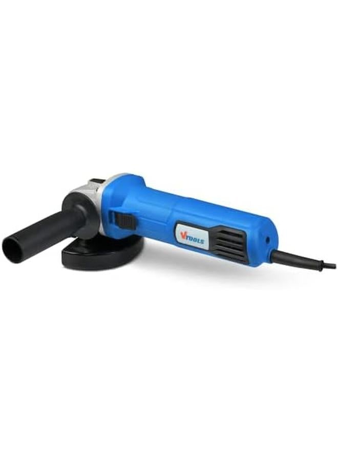 VTOOLS 600W Professional Angle Grinder With Slider Switch And Side Handle For Cutting And Grinding Metal 2 Years Warranty Blue 115Mm Vt1108  - Image 3