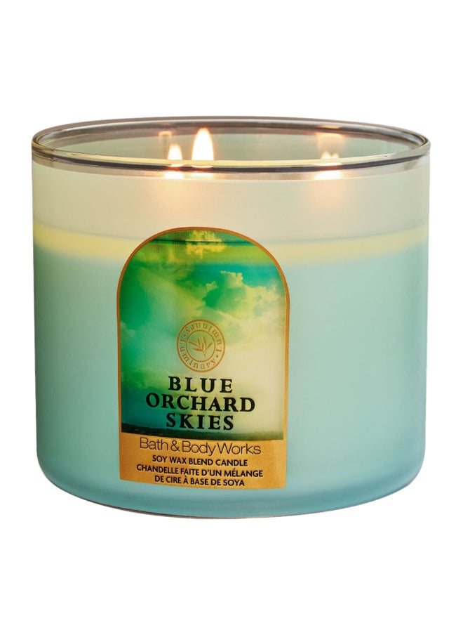 Bath & Body Works Blue Orchard Skies 3-Wick Candle 