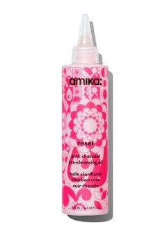 amika Amika Reset Pink Charcoal Scalp Cleansing Oil – Detoxifying Pre-Wash Scalp Treatment with Pink Clay, Charcoal, and Sea Buckthorn to Remove Build-Up, Excess Oil, and Impurities for a Refreshed, Balanced Scalp – 200 ml / 6.7 oz, Vegan & Cruelty-Free  - Image 1