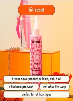 amika Amika Reset Pink Charcoal Scalp Cleansing Oil – Detoxifying Pre-Wash Scalp Treatment with Pink Clay, Charcoal, and Sea Buckthorn to Remove Build-Up, Excess Oil, and Impurities for a Refreshed, Balanced Scalp – 200 ml / 6.7 oz, Vegan & Cruelty-Free  - Image 2