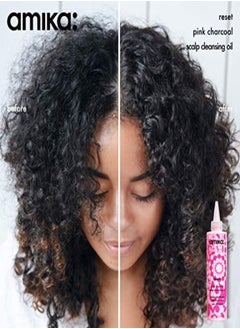 amika Amika Reset Pink Charcoal Scalp Cleansing Oil – Detoxifying Pre-Wash Scalp Treatment with Pink Clay, Charcoal, and Sea Buckthorn to Remove Build-Up, Excess Oil, and Impurities for a Refreshed, Balanced Scalp – 200 ml / 6.7 oz, Vegan & Cruelty-Free  - Image 4