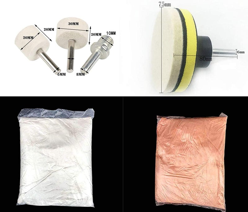 DIY Crafts 500 Grm, Cerium Oxide, Glass Cerium Oxide Polishing Scratch Remove Car Windscreen Polishing Kit Practical Auto Car Windows Scratch Remover Glass 70%(500 Grm, Cerium Oxide) - Image 3