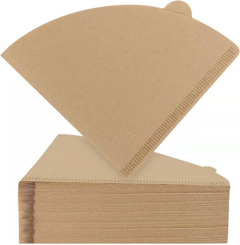 Style Keepers Cone Coffee Filters Size 0214 Cups Unbleached Natural Brown V02 Disposable Coffee Filter Paper Compatible with V60 Conical Shaped Pour Over Coffee Dripper and Drip Coffee Maker 200 - Image 1