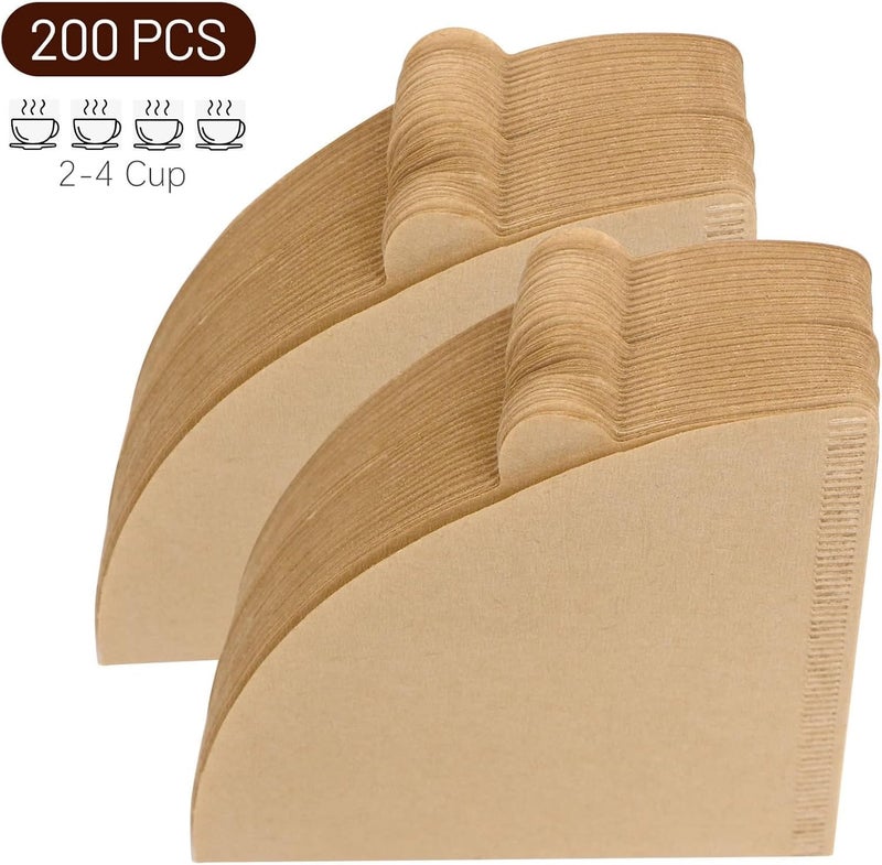 Style Keepers Cone Coffee Filters Size 0214 Cups Unbleached Natural Brown V02 Disposable Coffee Filter Paper Compatible with V60 Conical Shaped Pour Over Coffee Dripper and Drip Coffee Maker 200 - Image 3