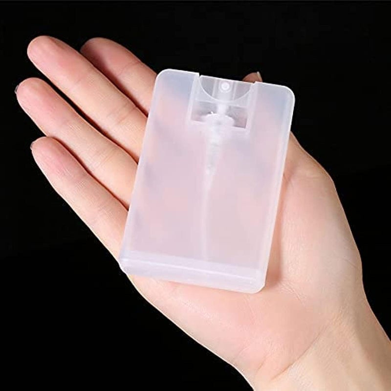 Healthcom 20 Packs 20ml Clear Plastic Perfume Spray Bottle Containers Refillable Perfume Spray Bottles Card Type Fine Mist Empty Container Moisturizing Water Box Makeup Sprayer for Skincare Water - Image 3