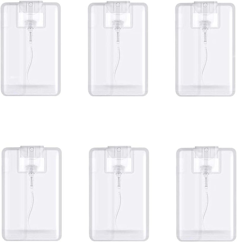 Healthcom 20 Packs 20ml Clear Plastic Perfume Spray Bottle Containers Refillable Perfume Spray Bottles Card Type Fine Mist Empty Container Moisturizing Water Box Makeup Sprayer for Skincare Water - Image 1