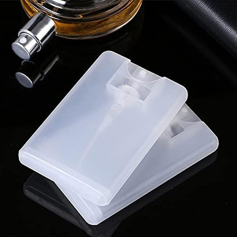 Healthcom 20 Packs 20ml Clear Plastic Perfume Spray Bottle Containers Refillable Perfume Spray Bottles Card Type Fine Mist Empty Container Moisturizing Water Box Makeup Sprayer for Skincare Water - Image 5