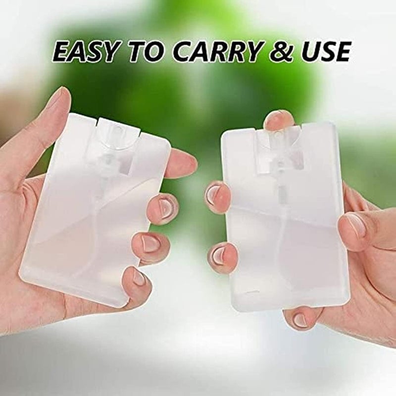 Healthcom 20 Packs 20ml Clear Plastic Perfume Spray Bottle Containers Refillable Perfume Spray Bottles Card Type Fine Mist Empty Container Moisturizing Water Box Makeup Sprayer for Skincare Water - Image 4