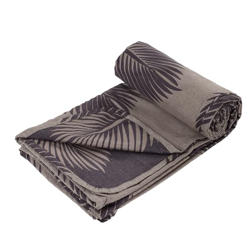BSB HOME Pure Cotton 120 GSM Reversible Soft Lightweight Printed Single Bed Blanket/AC Dohar/Skin Friendly Dohar-152 x 225 cm - Purple & Brown - Image 4