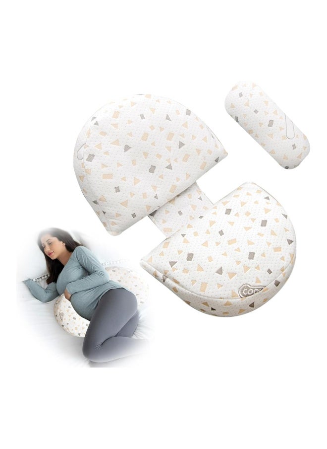 DMG TECH Pregnancy Pillows For Sleeping, Wedge Soft Pregnancy Body Pillow, Support For Back, Legs, Belly, Hips Of Pregnant Women, Detachable And Adjustable With Pillow Cover  - Image 1