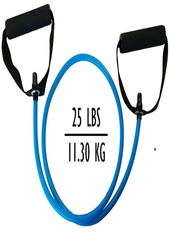Aegon Resistance Band | Workout Band | Resistance Tube for Exercise | Pilates Latex Tube Expander | Strength Training Resistant Band for Men & Women | Stretching Bands Set Fitness Equipment 25 LBS - Image 1