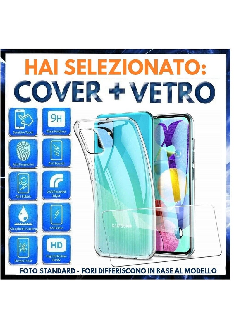 PHONE 1 CLEAR CASE COVER + TEMPERED GLASS FILM