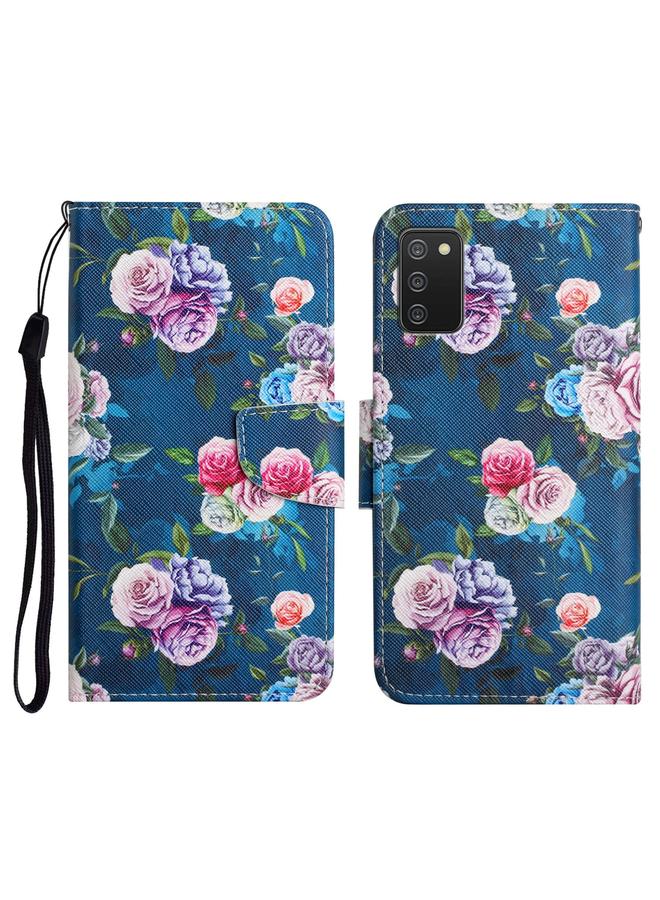 S-TOP Case For Samsung Galaxy A02s EU Edition Painted Pattern Horizontal Flip Leather Case with Holder & Card Slot & Wallet - Image 1