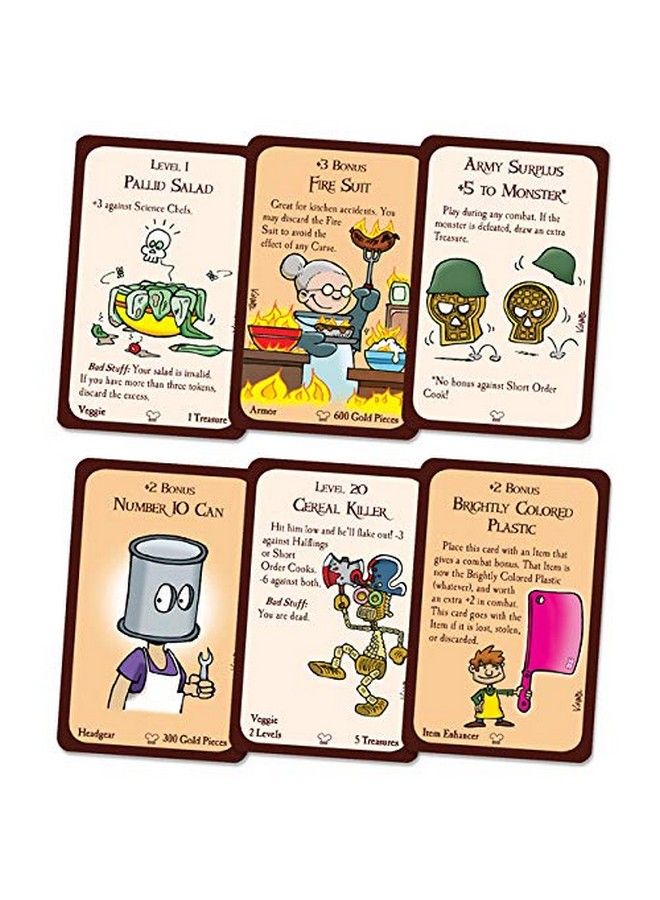 STEVE JACKSON GAMES Munchkin Crazy Cooks Board Game ; Family Card And Board Game ; Adult Kids & Family Game ; Fantasy Adventure ; Fantasy Rpg ; Ages 10+ ; 36 Players ; Avg Play Time 120 Min - Image 5
