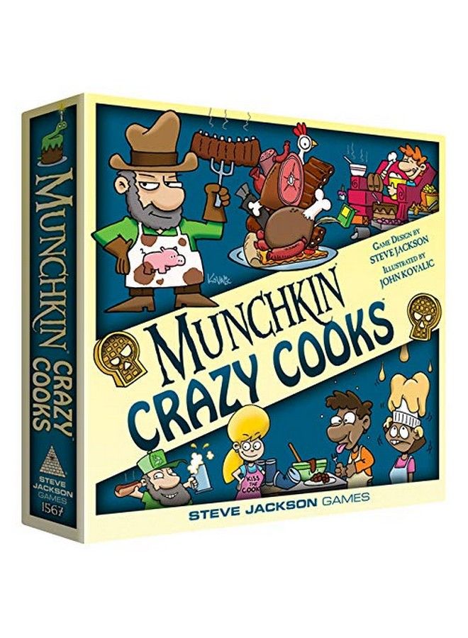 STEVE JACKSON GAMES Munchkin Crazy Cooks Board Game ; Family Card And Board Game ; Adult Kids & Family Game ; Fantasy Adventure ; Fantasy Rpg ; Ages 10+ ; 36 Players ; Avg Play Time 120 Min - Image 2