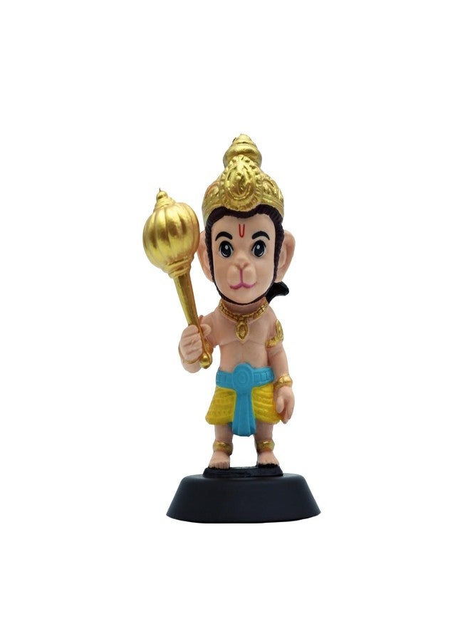 BUDDYZ Hanuman Ji Figurine Showpiece for Car Dashboard, Home Office, Pooja Room | Bajrangbali Murti Statue for Hindu Temple, Spiritual Decor | Gift for Devotees - Image 1