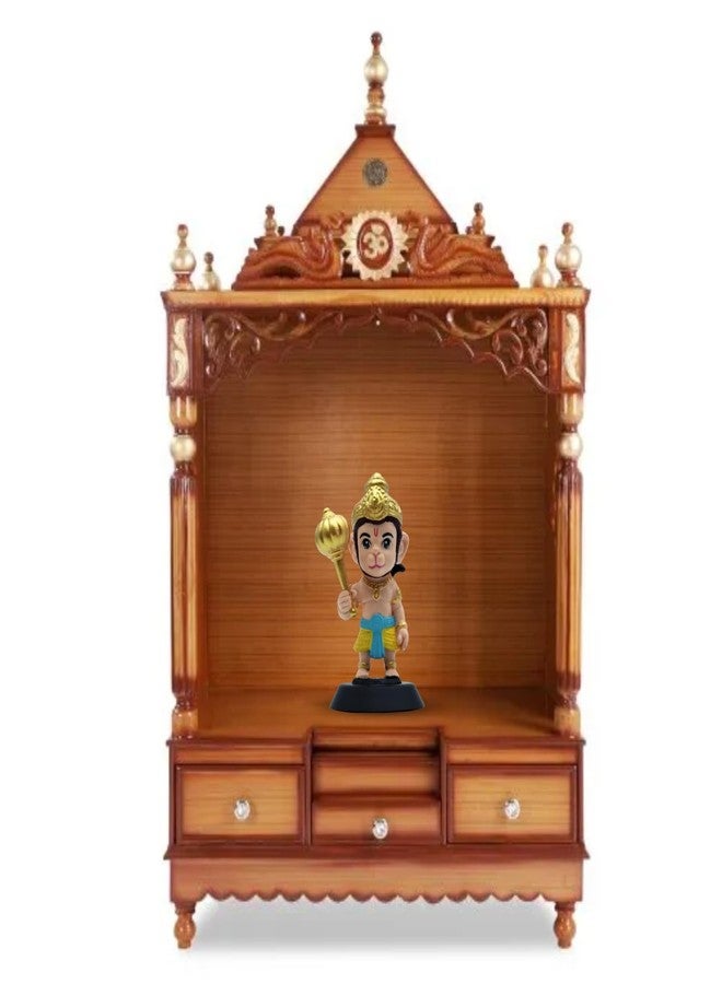 BUDDYZ Hanuman Ji Figurine Showpiece for Car Dashboard, Home Office, Pooja Room | Bajrangbali Murti Statue for Hindu Temple, Spiritual Decor | Gift for Devotees - Image 4