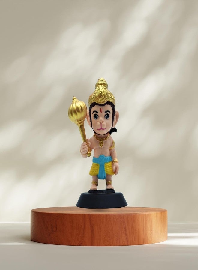 BUDDYZ Hanuman Ji Figurine Showpiece for Car Dashboard, Home Office, Pooja Room | Bajrangbali Murti Statue for Hindu Temple, Spiritual Decor | Gift for Devotees - Image 5