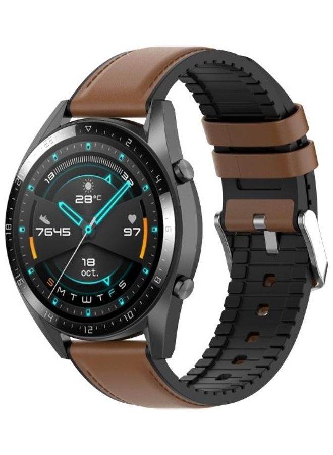 NIBEMINENT Replacement Strap for Huawei Watch GT 2 20/42mm Brown  - Image 3