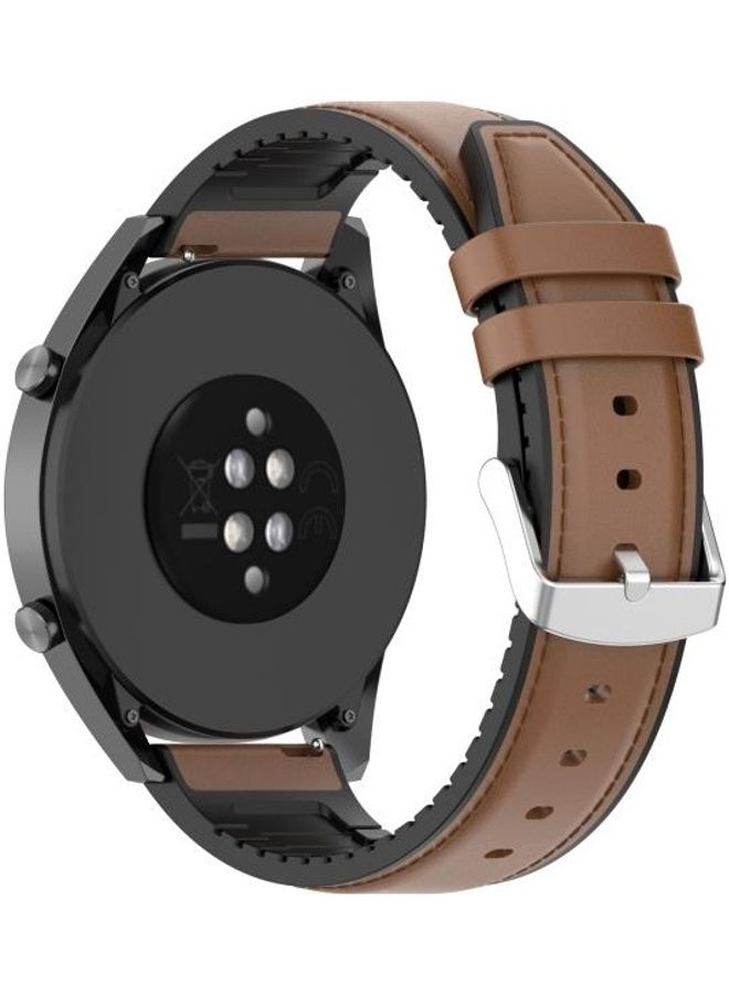NIBEMINENT Replacement Strap for Huawei Watch GT 2 20/42mm Brown  - Image 4