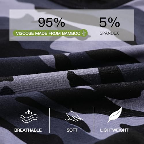 HAVVIS Men's Performance Underwear Boxer Briefs Soft Comfortable Bamboo Viscose Underwear for Men Multipack (as1, alpha, m, regular, regular, Boxer Briefs : B03-6 Pack) - Image 5