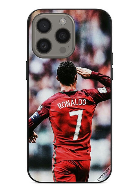 Protective Case Cover For Apple iPhone 15 Pro Max Ronaldo Salute To Crowd