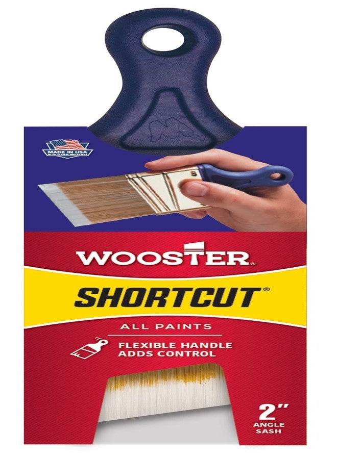 Wooster Brush Q3211-2 Shortcut Angle Sash Paintbrush, 2-Inch, White - Image 1