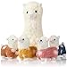 Civaner Llama Stuffed Animal with 4 Baby Llama Plushies Cute Alpaca Plush Set Soft Kawaii Alpaca Pillow for Kids Girls Easter Mothers Day Birthday Party Charity Donation Home DecorWhite - Image 3