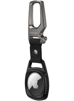 Rugged Armor with Keychain Ring for Apple AirTag - Matte Black
