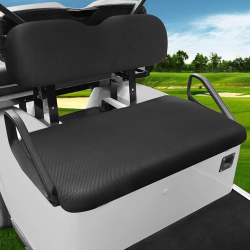MOSNAI Universal Golf Cart Seat Covers Set for EZGO TXT/RXV, Club Car DS/Precedent, Yamaha G29/ Drive 2 Front Seats, Durable Breathable Bench Seat Covers Washable Polyester Mesh Cloth Without Logo - Image 1