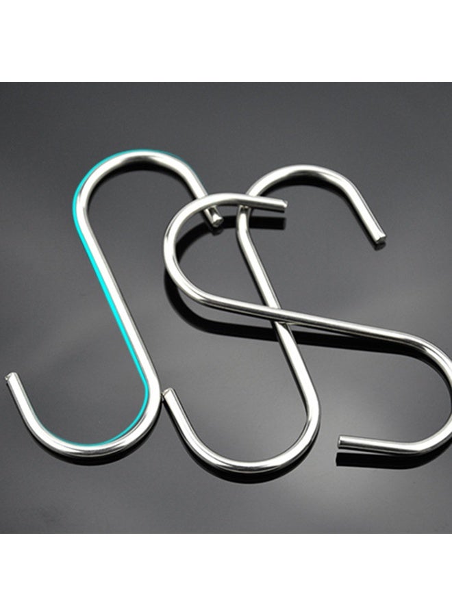 10pcs Stainless Steel S Shaped Multifunction Hook For Household Kitchen Wardrobe Study Metal Hangers Hanging Hooks For Hat Scarf Coat Plants - Image 3