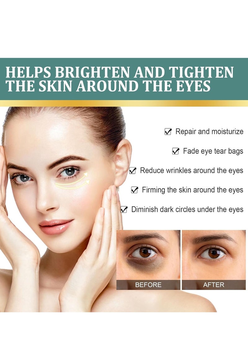 إيلهو كريم Revitalize Eye ، بلسم طبيعي وعضوي مضاد للشيخوخة للعين ، كريم تحت العين فوري يقلل من الانتفاخات تحت العين ، الهالات السوداء والانتفاخ مع معجون الياسمين والصبار ، بشرة مشدودة تحت عينيك 100 مل  - Image 2